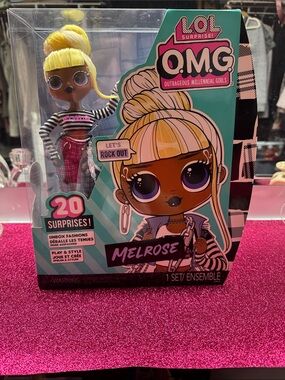 L.O.L. Surprise! Melrose Doll - Yellow Hair, Black & White Stripes, Pink Pants